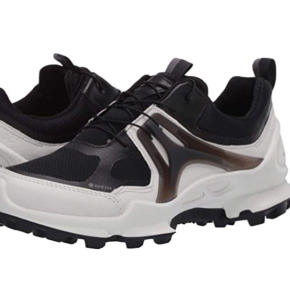 Women's black and white sneakers